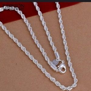STERLING SILVER 20 IN ROPE CHAIN